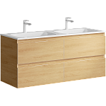 Тумба с раковиной подвесная Aqwella Accent 120см Дуб золотой Фото 1