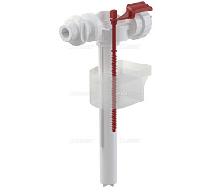 Впускной механизм Alcaplast с горизонтальной подводкой и пластиковой резьбой 1/2