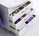 Комплект мебели для ванной Aqwella Allegro 65Н Белый Фото 7