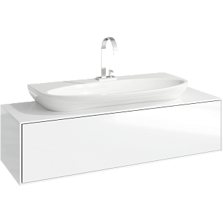 Тумба с раковиной подвесная Aqwella Genesis 120см Белый Фото 1