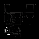 Унитаз-компакт Sanita Luxe Best с сиденьем микролифт Фото 6