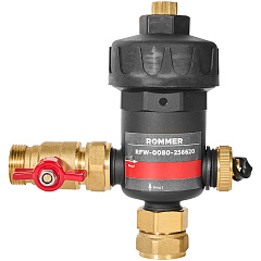 Магнитный сепаратор шлама для настенных котлов ROMMER НР 3/4" НГ корпус- композит