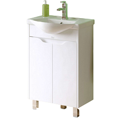 Тумба с раковиной Alavann Crystal 65 белая