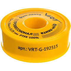 Фум-лента для газа и жидкостей VRT 0,2мм х 19мм х 15м PTFE (тефлон)
