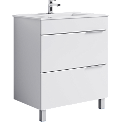 Тумба с раковиной напольная Aqwella Brig 75см Белый