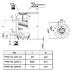 Бойлер косвенного нагрева ROMMER напольный 190 л. Фото 6