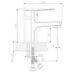 Смеситель Rossinka S35-11 для раковины Фото 2