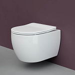 Унитаз подвесной Ceramica Nova Play CN3001 с микролифтом, безободковый Фото 1