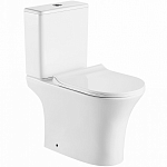 Унитаз напольный безободковый Azario Fretta round с сидением микролифт Фото 1