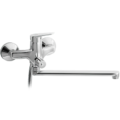 Смеситель для ванны Mofem Bridge длинный излив с душевым набором