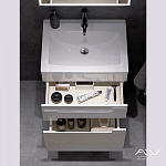 Тумба с раковиной Alavann Rita 60 белая Фото 4