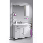 Тумба с раковиной напольная Aqwella Barcelona 105см Белый Фото 3