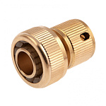 Соединитель быстросъемный латунный для шланга 3/4" Фото 1