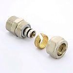 Муфта обж.-Н 16х1/2" ник. Фото 4