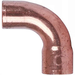 Отвод медный под пайку 18х90 двухраструбный Sanha