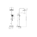 Душевая система RUSH Thira TR3635-50 Фото 4