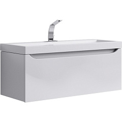 Тумба с раковиной подвесная Aqwella Verona 100 Белый