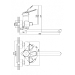 Смеситель для ванны Konner STICK STK1600 Фото 1