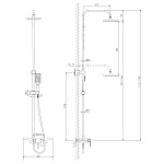 Душевая система Lemark Tropic LM7006C смеситель с изливом Фото 2