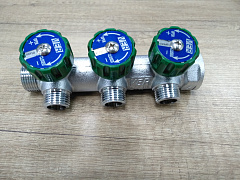 Коллектор регулирующий плоский и 3/4-16-3 вых. Vieir 