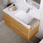 Комплект мебели для ванной Aqwella Accent 90R Дуб Золотой Фото 10