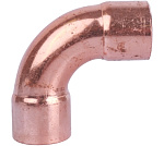 Отвод медный под пайку 22х90 двухраструбный Sanha Фото 2