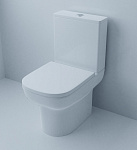 Унитаз напольный безободковый Azario Alba c сидением микролифт Фото 3