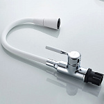 Смеситель для кухни Ledeme 4199-3L (белый/хром) Фото 3