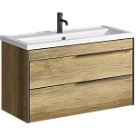 Комплект мебели для ванной Aqwella Fargo 100 Дуб Балтийский Фото 2