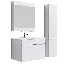 Комплект мебели для ванной Aqwella Brig 75 белый