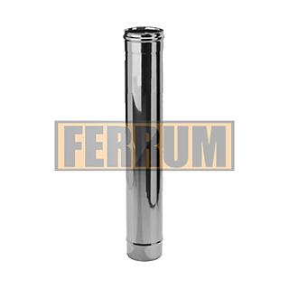 Труба Ferrum 1,0м (430/0,5 мм) Ф125 - Фото 1