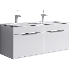 Тумба с раковиной подвесная Aqwella Malaga 120 Белый