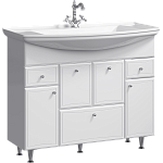 Тумба с раковиной напольная Aqwella Barcelona 105см Белый Фото 1