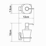 Дозатор для жидкого мыла Лайне Wasserkraft К-5099 Фото 2