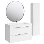 Комплект мебели для ванной Aqwella Cube 90 Белый Фото 1