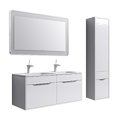 Комплект мебели для ванной Aqwella Malaga 120 Белый