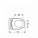 Унитаз подвесной безободковый Geberit Renova с сиденьем микролифт Фото 4