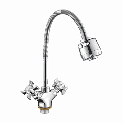 Смеситель для кухни Ledeme 4311-3L с гибким изливом