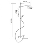 Душевая стойка Ledeme L2433 хром Фото 20