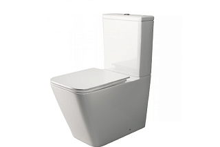 Унитаз-компакт Ceramica Nova Cubic CN1803 с микролифтом, безободковый Фото 1