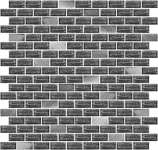 Мозайка Azori Devore Gris 30x31.4 Фото 1