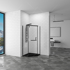 Душевой уголок RGW Hotel HO-081B 1000x1000x1950 черный