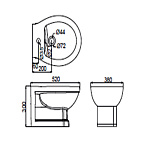 Биде подвесное Creo Ceramique TOULON Фото 2