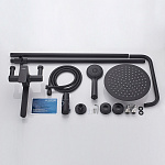 Душевая стойка со смесителем Ledeme 2480B черный Фото 13