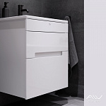 Тумба с раковиной Alavann Rita 60 белая Фото 2