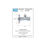 Кран угловой 1/2х3/8 Remer RR 117 Фото 2