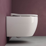 Унитаз подвесной Ceramica Nova Play CN3001 с микролифтом, безободковый Фото 5