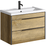 Тумба с раковиной Aqwella Fargo 80 дуб балтийский Фото 1