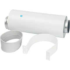 Труба коаксиальная 250 мм DN60/100 п/м Stout (уплот.и хомут в ком.) 