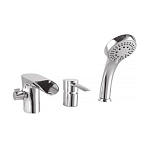 Смеситель на борт ванны Lemark LM3245C "Атлантис" каскадный излив (3 отв.) Фото 1